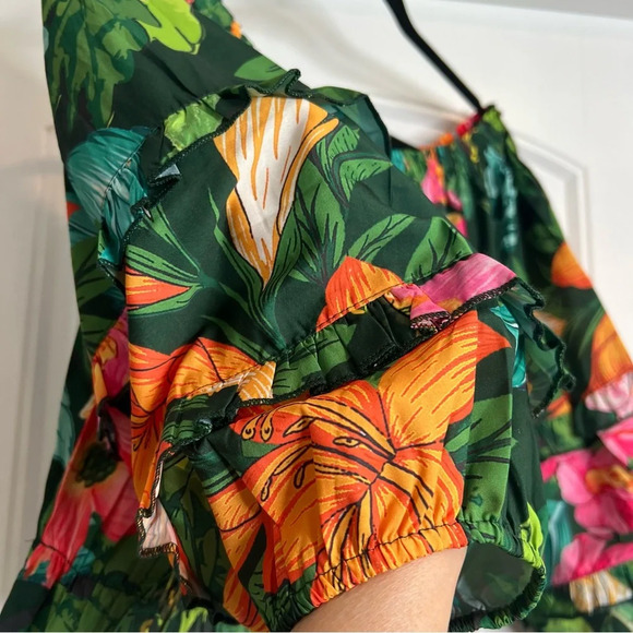 Rachel Zoe Tropical Print 2 Piece Top & Full Maxi Skirt. Size Medium. NWT. - Picture 7 of 12